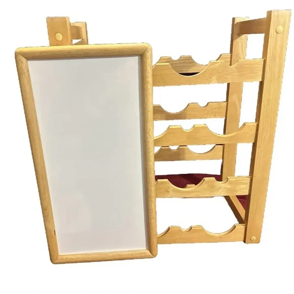 Wine Rack Light Wood. Holds 24 Bottles. Has Removable Table Top. Great Condition - Picture 5 of 10